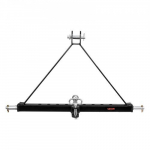 Haagise konksu adapter 83x12.5x60 cm must teras