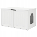 Valge kassi maja 85 x 55 x 53,5 cm