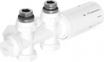 Mexen G05 termostaatiline komplekt nurgeline/sirge, Duplex, DN50, valge - W908-958-20, DN50