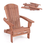 Kokkupandav puidust aiatool Adirondack, 71&times;89&times;94 cm, pruun