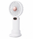 Mini Kaasaskantav USB-C Ventilaator LED-ekraaniga, 18650 Aku