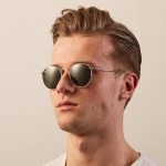 Ray Ban RB3447-001 Round Metal p&auml;ikeseprillid