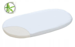 Bambuslina vankrile 35x75 cm, valge