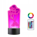 3d Led Night Lamp Zig ja Magka nimi &ndash; isikup&auml;rastatud kingitus