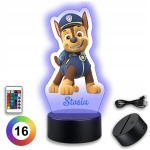 3d Led Night Lamp "t&scaron;empion" lastele, Paw Patrol