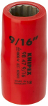 Knipex 9/16" 1/2" Vde pesapea, topelt kuuskantprofiil