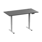 K&otilde;rguse reguleerimisega laud Up Up Bjorn II, 110x60x59 cm, hall/must
