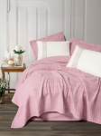 L'essentiel Maison voodikatte, lina ja padjap&uuml;&uuml;ride komplekt Pebble, 220x230 cm, roosa