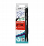 Stabilo Fiberpen M, 4 tk, &uuml;mbris