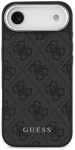Guess PU nahast 4G logo h&otilde;bedane raam jaoks iPhone 17 Air 6.5" Must - GUHMP17MP4GSSMCK