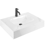 Seinale Paigaldatav Valamu REA Aresa Belt White 70 Valge 70x50x16,5cm