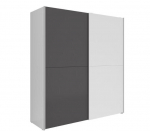 Riidekapp Time 2, hall/valge