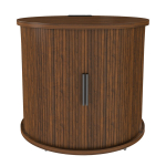 Silindriline &ouml;&ouml;kapp pistikupesa ja 2 USB-ga, k&uuml;ljeuksega, ratastel, p&auml;hkliefekt, 60x60x60 cm