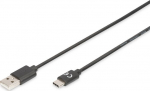 Digitus Usb-a&ndash;usb-c kaabel, 1,8 m, Ak-300154-018-s