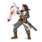 Figuriin Lancelot Punane PAPO - M&auml;nguasi 3-aastastele ja vanematele - 8 cm X 10 cm - Mitmev&auml;rviline
