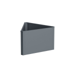 Metallist lillepott HATIS, 71,5 x 61,5 x 45 cm, antratsiit