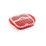Lekue Bekona gatavotājs mikroviļņu krāsnī - Red Lekue Lekue