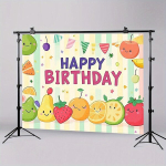 Suvepeo Vilgas Puuviljade Taustapostri. Pickify, 51 colių * 59 colių / 130 cm * 150 cm