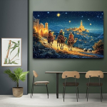 J&otilde;ulud Pol&uuml;ester Taust, Kaamel ja Lammas Dekoratsioon Pickify, 150*100cm/59*39inch