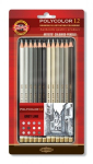 Koh-i-noor Polycolor 3822 pliiatsid, 12 tk, hall v&auml;rv