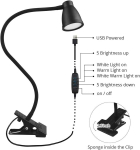 LED-laualamp klambriga, 14 LED-i, USB, 1 tk.
