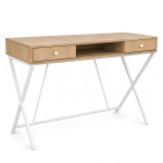 Arvutilaud Crossline, 120x50x80,5 cm, pruun/valge