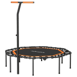 Fitness trampoliin, reguleeritav k&auml;epide, teras, 128x120 cm, 1 tk