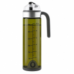 Tumedat roheliset klaasist kann dosaatoriga, 500 ml
