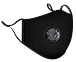 Laste mask, puuvillane, must