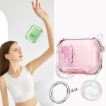 AirPods Pro 3 k&otilde;rvaklappide l&auml;bipaistev Bounce Pro &uuml;mbris