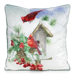 Eurofirany dekoratiivpadja kate CHP 381, 45x45 cm, valge/roheline