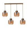 Opviq rippvalgusti 9060-6, pruun/kuldne