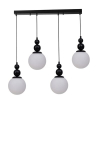 Opviq rippvalgusti 9052-6, must/valge