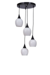 Opviq ripplamp 9065-4, must/valge