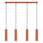 Sollux Lighting ripplamp Karbon 4L, oranž