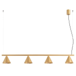 Sollux ripplamp Nox 4L, kuldne