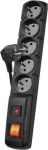 Acar F5 pikendusjuhe 5 pistikupesaga, 1m, liigpingekaitse