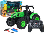 Roheline traktor 1:24 kaugjuhtimispuldiga