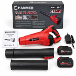 Akuga lehepuhur Hammer HM-189, 2 aku ja laadijaga