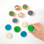 Childgen puidust templikomplekt: mereloomad (6 tk)