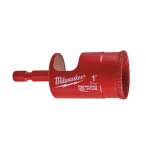 Milwaukee teemantpuur 25 mm, 1/4" kuuskant, kuivaks/m&auml;rjaks t&ouml;&ouml;ks