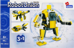 AlleBLOX robotite liidu konstruktor 3w1, kollane, 62 osa