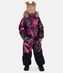 Huppa laste kombinesoon 300g Wille 36430030*61339, must/fuksia