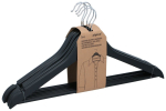 Alpina puidust riidepuud, 44x23 cm, 5 tk, mustad