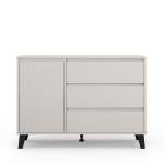Kummut Mebelbos Borg 1d3s, 110x38,9x78,4 cm, liivakarva