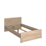 Voodi Mebelbos Norton 120, 206,5x125x85 cm, pruun