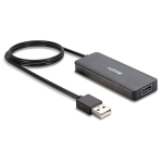 Lindy USB keskjaam 42986, 4 USB 2.0 porti, 480Mbps, must, Must