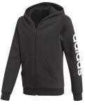 Dressipluus teismelistele Adidas Yg E Lin Fz Hoodie Black, 140 cm
