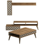 Elutoa m&ouml;&ouml;blikomplekt Kalune Design 845(VI), tumepruun