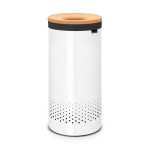 Pesukorv, 35L White body with cork lid